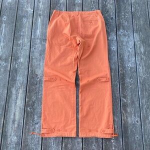 Gap Orange Wide Leg Trousers w Button Detail Sz 8 Indie Spring Fairycore
